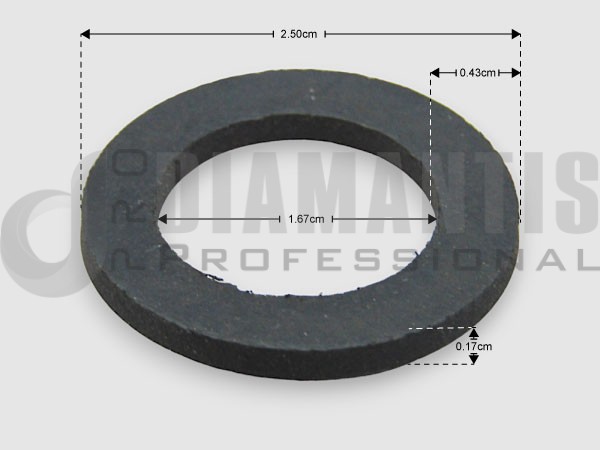 ΦΛΑΝΤΖΑ ΕΠΙΠΕΔΗ EPDM Φ26Χ165Χ2ΜΜ image