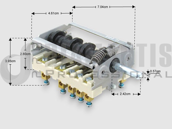 ΔΙΑΚΟΠΤΗΣ 7+5 ΕΠΑΦΩΝ 0-3 ΘΕΣΕΩΝ 16A 250V EGO  49.34615.701 image