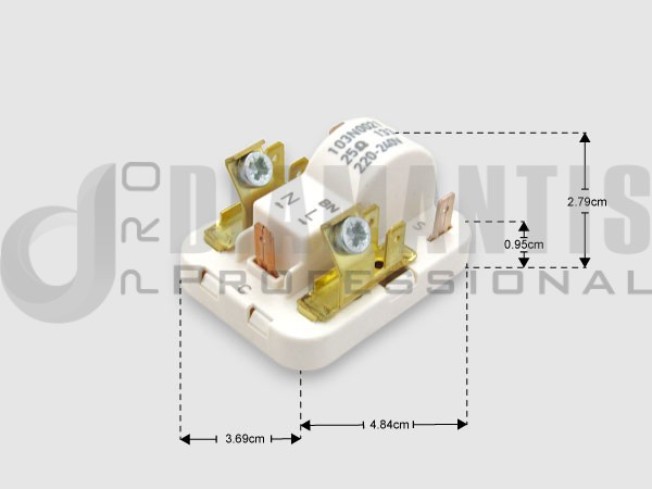 ΡΕΛΕ ΨΥΓΕΙΟY ΗΛΕΚΤΡΟΝΙΚΟ PTC ΣΥΜΠΙΕΣΤΗ 103N0021 DANFOSS 103N0021 1/12 ΕΩΣ 1/3 image