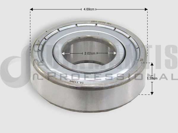 ΡΟΥΛΕΜΑΝ ΠΛΥΝΤΗΡΙΟY ΡΟΥΧΩΝ 6204ZZ SKF 20x47x14 image