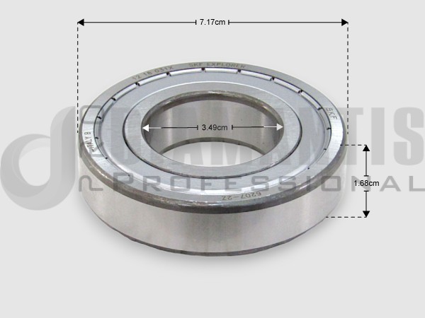 ΡΟΥΛΕΜΑΝ ΠΛΥΝΤΗΡΙΟY ΡΟΥΧΩΝ 6207ZZ SKF 35x72x14 image