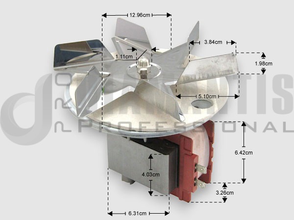 ΜΟΤΕΡ ΑΕΡΟΘΕΡΜΟΥ ΕΠΑΓΓ. ΦΟΥΡΝΟΥ 70W 230V 50HZ 0.5A TECNOEKA 01203232 image