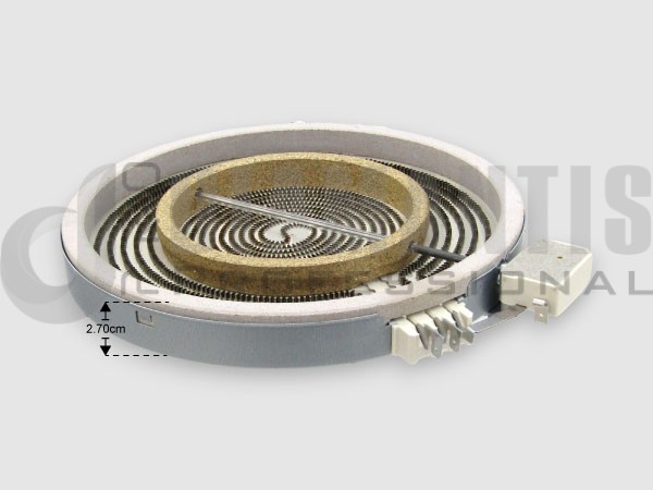 ΕΣΤΙΑ ΚΟΥΖΙΝΑΣ ΚΕΡΑΜΙΚΗ 230ΜΜ-130ΜΜ 2100/700W WHIRLPOOL 481231018895 image